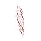 Tiara De Flor De Cristal Vermelho Com Strass E Pérolas, Acessório De Cabelo Para Noivas E Festas,