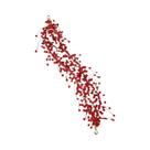 Tiara De Flor De Cristal Vermelho Com Strass E Pérolas Para Noivas, Festas E Casamentos Acessório