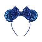 Tiara De Orelhas De Rato Com Lantejoulas E Laço Para Meninas Com Pérolas 5 Coroa Para Festas