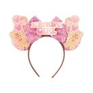 Tiara De Orelhas Do Mickey Com Lantejoulas E Laço De Castelo Para Meninas E Mulheres, Acessório De Tiara De Orelhas Do Mickey Com Lantejoulas E Laço De Castelo Para Meninas E Mulheres, Acessório De
