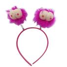 Tiara de Peitos de Pelúcia e Plumas para Festas