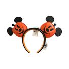 Tiara De Pelúcia Com Orelhas De Mickey Mouse Abóbora Disney Para Meninas - Acessório De Fantasia