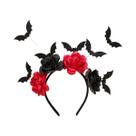 Tiara De Rosas Pretas Para Halloween, Acessório De Cabelo Para Festas E Apresentações