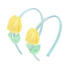 Tiara De Tulipa Para Meninas, Faixas De Cabelo Com Flores Doces, Acessórios De Cabelo Para Crianças