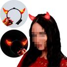 Tiara Diabinha LED com Luzes - Halloween