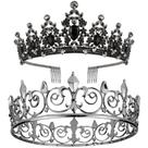 Tiara e coroa AOPRIE King & Queen Artemis para mulheres e homens