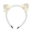 Tiara Elegante Com Orelhas De Gato, Pérolas E Strass Para Mulheres E Meninas, Acessório De Moda Para