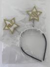 Tiara Estrelas Feliz Ano Novo EVA Dourado e Branco Vivarte - Inspire sua Festa Loja