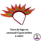 Tiara EVA fogo carnaval bloquinho acessório fantasia Tiara EVA fogo carnaval bloquinho acessório fantasia