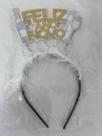 Tiara Feliz Ano Novo Espumante e Taça EVA Branco e Dourado Vivarte - Inspire sua Festa Loja