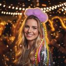 Tiara Feminina Acessório Cabeça Carnaval Enfeites Coloridos