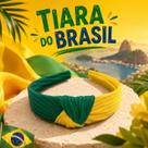 Tiara Feminina Brasil Verde e Amarela Estilo para Todas as Ocasiões
