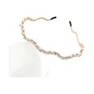 Tiara Feminina Brilhante Com Pérolas E Strass Ondulados De Cristal Para Fotos E Viagens - Acessório