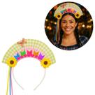 Tiara Festa Junina Arraiá Xadrez com Bandeirinhas e Fitas Tiara Festa Junina Arraiá Xadrez com Bandeirinhas e Fitas