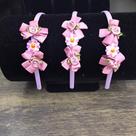 Tiara Infantil com Aplique e Flor Tiara Infantil com Aplique e Flor
