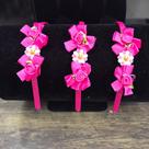 Tiara Infantil com Aplique e Flor