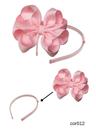 Tiara Infantil Rosa Bebê - Boutique 2 Em 1
