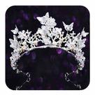 Tiara Kilshye Silver Crown Butterfly Strass para mulheres
