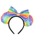 Tiara Laço Orelhas Arco-Íris Minnie - Disney Tiara Laço Orelhas Arco-Íris Minnie - Disney