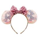 Tiara Laço Roxo Orelhas Rosa Lantejoulas Minnie - Disney Tiara Laço Roxo Orelhas Rosa Lantejoulas Minnie - Disney