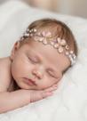 Tiara Maitê Borboleta Rosa - Acessório Infantil Personalizável