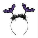 Tiara morcego preto e roxo 29006401