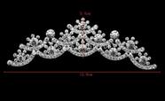 Tiara Pente Princesa Noivas Brilho Cristais + Brincos