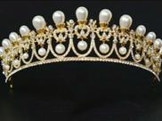 Tiara Pérolas Balanço Para Noivas Folheado Ouro Tiara Pérolas Balanço Para Noivas Folheado Ouro