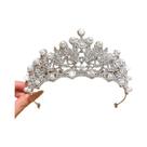 Tiara Prateada De Luxo Para Aniversário, Acessório De Cabelo Versátil Para Uso Diário