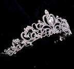 Tiara Princesa Noivas Alto Brilho ouro 16cm com Cristais