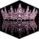Tiara TOBATOBA Pink Crown Tiara Crystal para mulheres Tiara TOBATOBA Pink Crown Tiara Crystal para mulheres