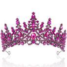 Tiara TOBATOBA Tiaras para mulheres rosa choque com 7,0 cm de altura