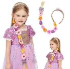 Tiara Trança Rapunzel Princesa Enrolados Disney Flores F