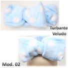 Tiara Turbante Faixa De Cabelo Maquiagem Veludo Adulto