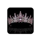 Tiaras COCIDE Pink Crowns para mulheres e meninas Crystal Alloy