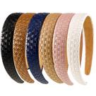 Tiaras de couro para mulheres MTLEE Wide Knotted 6 peças