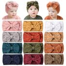 Tiaras de nylon para bebês, faixas de cabelo, laço de cabelo, elásticos, pacote com 12