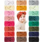 Tiaras de nylon para bebês, faixas de cabelo, laço de cabelo, elásticos x20
