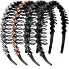 Tiaras Teeth Comb Yaomiao Wave Strass para mulheres, 4 unidades