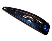 Tic Tac Para Cabelo Cor Azul Marinho Em Metal 14 x 50 mm Tic Tac Para Cabelo Cor Azul Marinho Em Metal 14 x 50 mm