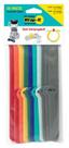 Tie Cable Tie Wrap-It, pacote com 20, multicolorido, 10 cm e 20 cm