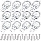 Tie Down Anchors CZC AUTO D Ring, pacote com 12 unidades com suporte de montagem Tie Down Anchors CZC AUTO D Ring, pacote com 12 unidades com suporte de montagem