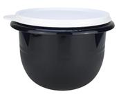 Tigela Batedeira 1 litro Preta tampa Branca Tupperware