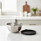 Tigela Bowl Aço Inox com Tampa 14cm Bacia Multiuso 0,6Litros