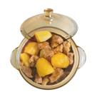 Tigela Caçarola de Vidro Com Tampa 800ml Saladeira