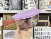Tigela Clear 810 ml com Tampa Lilás - Tupperware