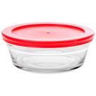 Tigela com tampa Vermelha 220ml 1 peça - Casambiente Tigela com tampa Vermelha 220ml 1 peça - Casambiente