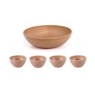 Tigela Cumbuca Jogo Sobremesa Saladeira ECO Cerejeira 5un Tigela Cumbuca Jogo Sobremesa Saladeira ECO Cerejeira 5un