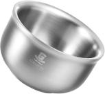 Tigela de Barbear GRUTTI 11,5 cm em Aço Inoxidável Antiferrugem