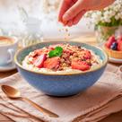 Tigela De Cerâmica 650ml Bowl Esmaltada Azul Multiuso